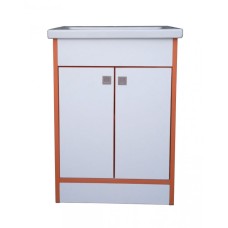 Тумба Mikola-M пластик 3.0 Orange з умивальником СОМО 50 см