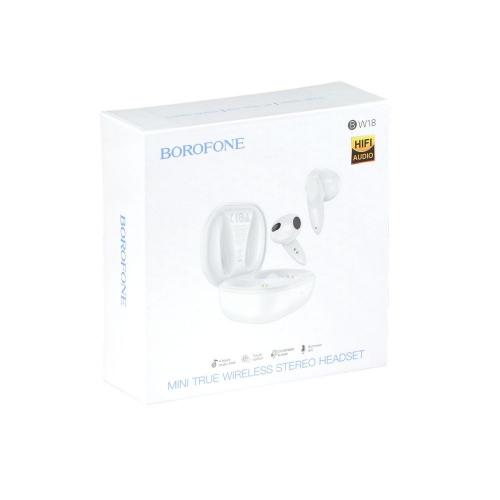 Бездротові навушники Borofone BW18 Bluetooth V5.3 30/250mAh 4h LED індикатор White