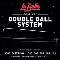 Струни для бас-гітари La Bella S300 Double Ball Steinberger Bass 5-Strings 45/128 Струни для бас-гітари La Bella S300 Double Ball Steinberger Bass 5-Strings 45/128