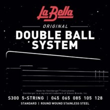 Струни для бас-гітари La Bella S300 Double Ball Steinberger Bass 5-Strings 45/128