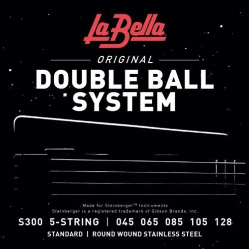 Струни для бас-гітари La Bella S300 Double Ball Steinberger Bass 5-Strings 45/128 Струни для бас-гітари La Bella S300 Double Ball Steinberger Bass 5-Strings 45/128