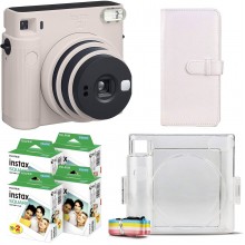 Подарунковий набір фотоапарат Fujifilm Instax Square SQ1/Фотопапір 80 шт/Чохол/Фотоальбом 80 фото Білий