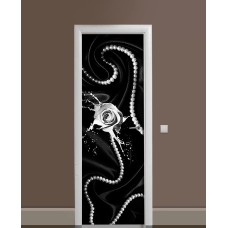 Наклейка на двері Zatarga «Перлинне намисто» 650х2000 мм вінілова 3Д наклейка декор самоклеюча