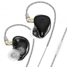 Гібридні навушники KZ ZEX Pro With MIC з електростатичними та арматурними випромінювачами Чорний
