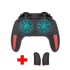 Бездротовий геймпад тригер для смартфонів Union PUBG Mobile H10 з вентилятором та акумулятором на 5000 mAh + напальчники