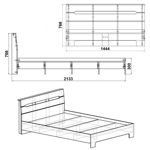Двоспальне ліжко Компаніт Стиль-140 бук в інтернет супермаркеті PbayMarket!