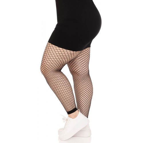 Панчохи Leg Avenue Industrial Net footless tights Black 1X/2X