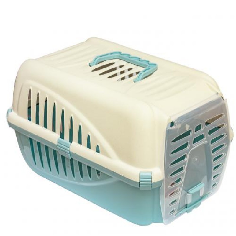 Переноска для домашніх тварин GeorPlast Panzer 50x33x31 см Бежевый/Морской