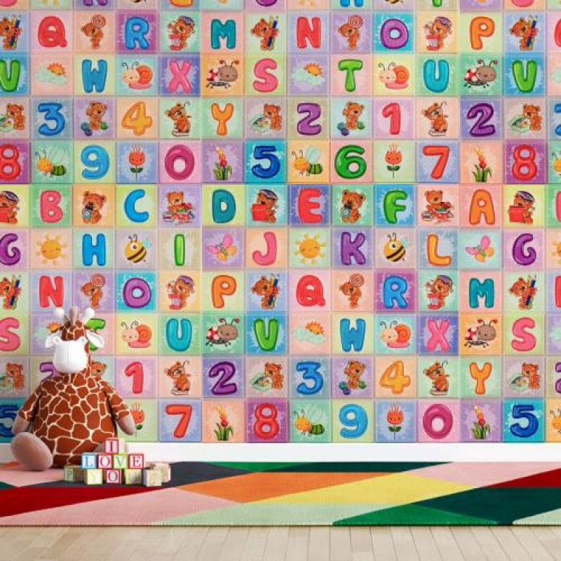 Набір стінових панелей 3D Алфавіт (2шт) 700*1400*4mm (D) Sticker Wall SW-00002352