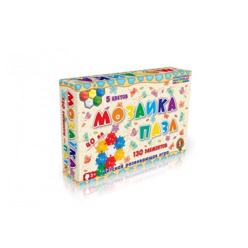 Мозаїка-пазл Colorplast Ø40мм №5 130 деталей (1-146) Мозаїка-пазл Colorplast Ø40мм №5 130 деталей (1-146)