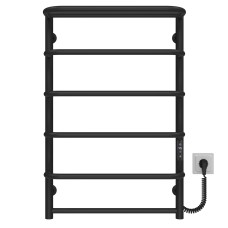 Рушникосушарка електрична Стандарт з полицею П6 500х800 Deffi Чорний JD03 (C.SP.80.50.6.E.B.R.1)