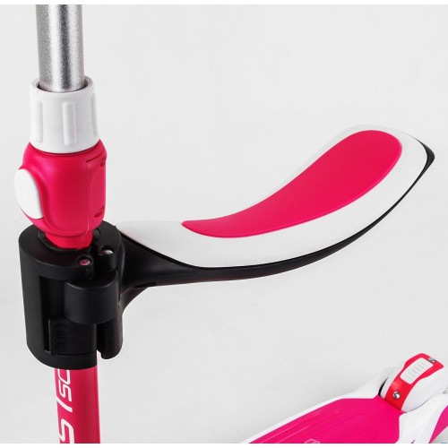 Самокат триколісний із сидінням Best Scooter MAXI PU колеса зі світлом 60 кг Pink and white (102932) Самокат триколісний із сидінням Best Scooter MAXI PU колеса зі світлом 60 кг Pink and white (102932)