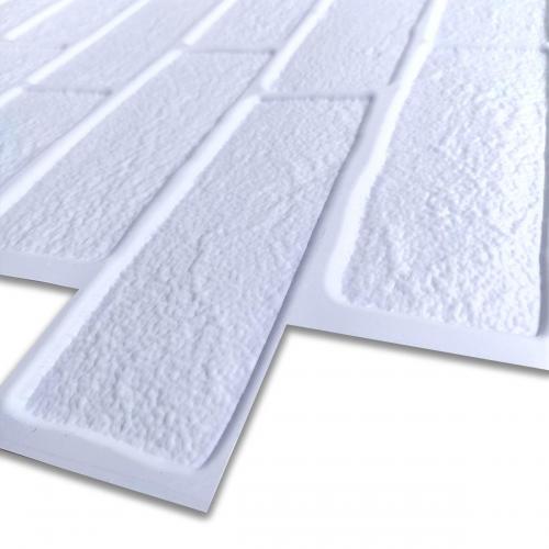 Декоративна ПВХ панель біла цегла Sticker Wall SW-00001427 960х480х4мм Декоративна ПВХ панель біла цегла Sticker Wall SW-00001427 960х480х4мм