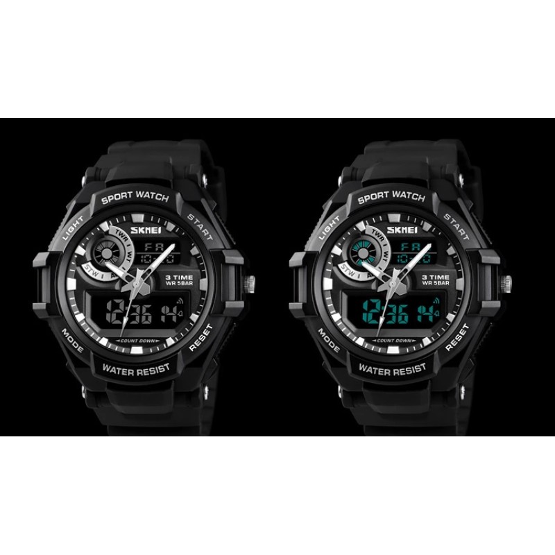 Чоловічий спортивний годинник Skmei 1357 Чорний