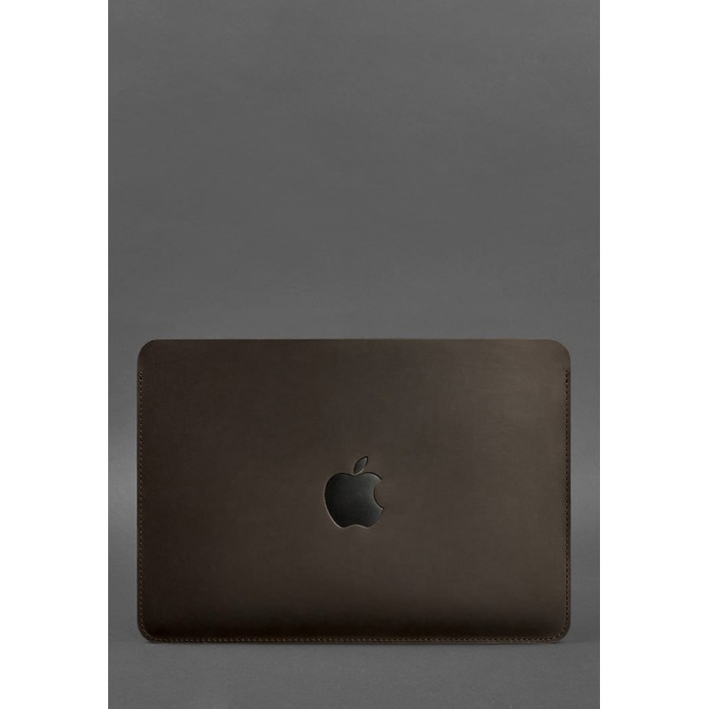 Шкіряний чохол для MacBook 13 дюйм Темно-коричневий Crazy Horse BlankNote