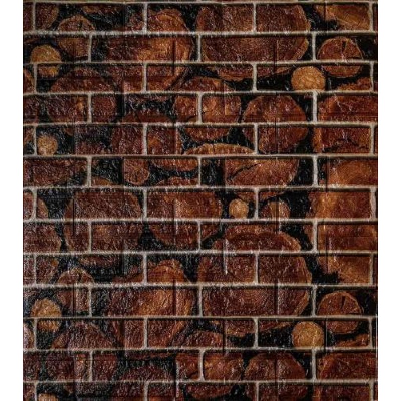 Самоклеюча декоративна 3D панель Loft-Expert дерево модерн 700x770x5 мм