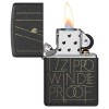 Запальничка бензинова Zippo Black Crackle Windproof 5,6х3,8х1,3 см Чорно-золотистий (46172)