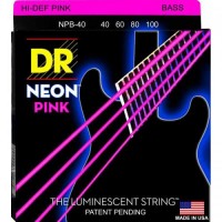 Струни для бас-гітари DR NPB-40 Hi-Def Neon Pink K3 Coated Light Bass Guitar 4 Strings 40/100 Струни для бас-гітари DR NPB-40 Hi-Def Neon Pink K3 Coated Light Bass Guitar 4 Strings 40/100
