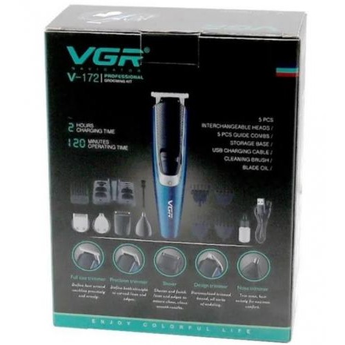 Машинка для стрижки VGR V-172 Синій (2390000029) Машинка для стрижки VGR V-172 Синій (2390000029)
