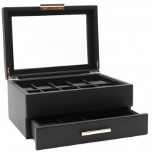Шкатулка для зберігання годинників Salvadore LTH/10/BL./JW 310x222x150 мм Чорний