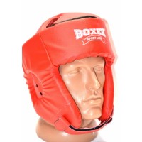 Шолом карате шкірвініл Boxer Sport Line L Червоний (hub_b7bdep)