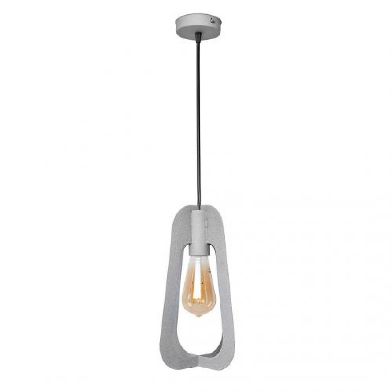 Світильник підвісний MSK Electric Catania в стилі лофт під лампу Е27 MR 3019 GR сірий муар