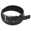Шкіряний ремінь Skipper 110-130 x 3.5 см Чорний (1036-35)