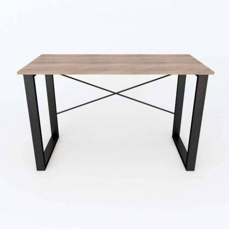 Письмовий стіл Ferrum-decor Драйв 750x1000x700 Чорний метал ДСП Дуб Сонома Трюфель 16 мм (DRA068)