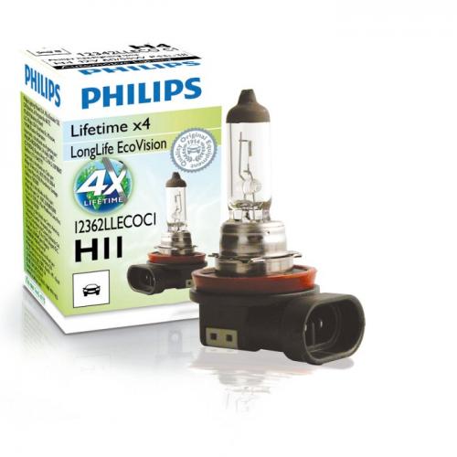 Автолампа PHILIPS 12362LLECOC1 H11 55W 12V PGJ19-2 LLECO в інтернет супермаркеті PbayMarket!