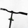 Самокат двоколісний складаний амортизатор Best Scooter PU колеса 100 кг Black and green (105427)