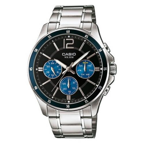 Наручний годинник Casio MTP-1374PD-2AVEF Сріблястий Наручний годинник Casio MTP-1374PD-2AVEF Сріблястий