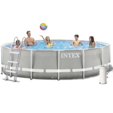 Каркасний басейн Intex 26720, 427 х 107 см(3 785 л/год, драбина, тент, підстилка)
