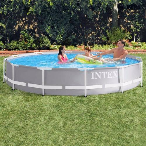 Басейн каркасний Intex 26710 Prism Frame Pool 366 x 76 см Grey N в інтернет супермаркеті PbayMarket!