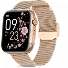 Смарт-годинник жіночий UWatch Sensation Gold 2 ремінця Золотий (3180)