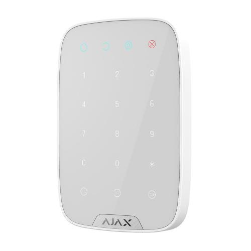 Бездротова сенсорна клавіатура Ajax KeyPad біла Бездротова сенсорна клавіатура Ajax KeyPad біла
