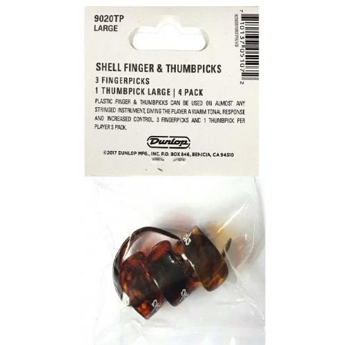 Медіатори Dunlop 9020TP Shell Large Fingerpicks and Thumbpick Player's Pack (4 шт.) Медіатори Dunlop 9020TP Shell Large Fingerpicks and Thumbpick Player's Pack (4 шт.)