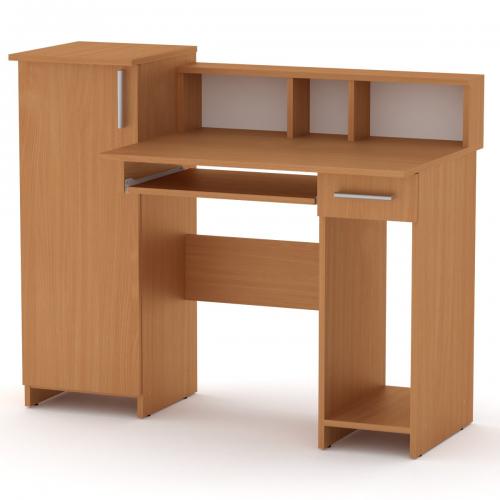Стіл комп'ютерний Компаніт Пі пі 2 117.5х60х96 см Бук Стіл комп'ютерний Компаніт Пі пі 2 117.5х60х96 см Бук