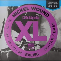 Струни для електрогітари D'Addario EXL156 Nickel Wound Guitar/Bass Electric Strings 24/84 Струни для електрогітари D'Addario EXL156 Nickel Wound Guitar/Bass Electric Strings 24/84