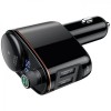 FM трансмітер модулятор Baseus Lokomotive S-06 Bluetooth з функцією зарядки 2хUSB (63814329)