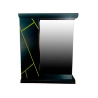 Дзеркало з полицями Mikola-M Plastic 2.1 Антрацит grey yellow лівий 50 см Дзеркало з полицями Mikola-M Plastic 2.1 Антрацит grey yellow лівий 50 см