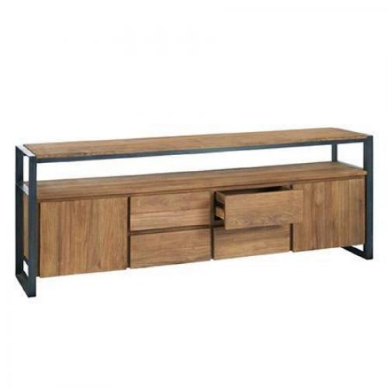 Комод Loft NS-262 780x2000x400 мм Чорний