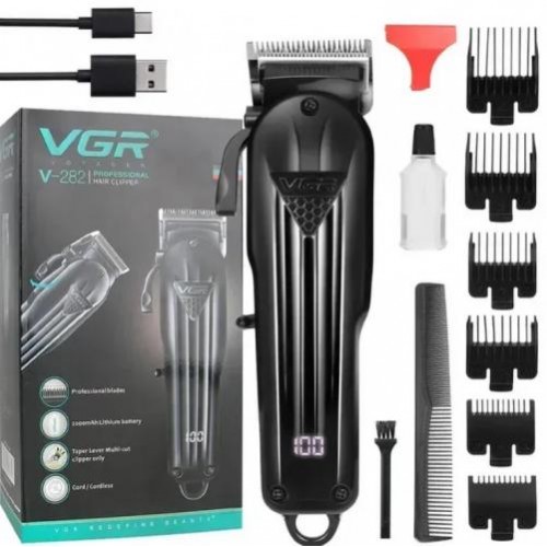 Машинка для стрижки VGR V-282 Professional Hair Clipper 2000 мАг 5 Вт Чорний (2390000036) Машинка для стрижки VGR V-282 Professional Hair Clipper 2000 мАг 5 Вт Чорний (2390000036)