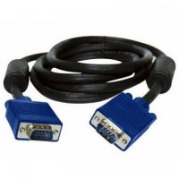 Кабель Atcom (7790) VGA-VGA HD15M/HD15M з 2-ма фер. кільцями 3м чорний (для 19