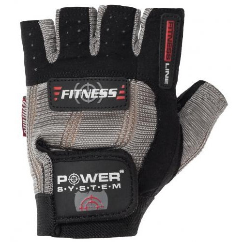 Рукавички для фітнесу та важкої атлетики Power System Fitness PS-2300 XS Grey/Black Рукавички для фітнесу та важкої атлетики Power System Fitness PS-2300 XS Grey/Black