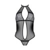 Сітчасте боді з мереживом на грудях Passion SATARA BODY S/M black в інтернет супермаркеті PbayMarket!