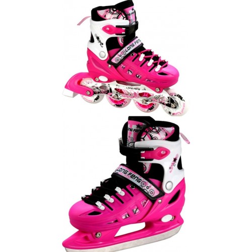 Ролики-ковзани Scale Sport 2in1 розмір 38-41 Pink (1580188079-L) Ролики-ковзани Scale Sport 2in1 розмір 38-41 Pink (1580188079-L)