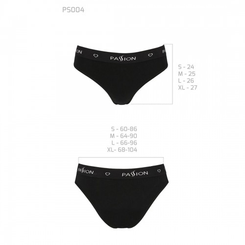 Трусики-сліпи з бавовни та еластаном Passion PS004 PANTIES black, size XL в інтернет супермаркеті PbayMarket!