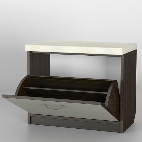 Тумба для взуття Тиса Мебель ТО-118 Венге 55x60 см Тумба для взуття Тиса Мебель ТО-118 Венге 55x60 см