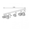 Світильник лофт MSK Electric Diadem стельовий NL 22151-6 WH