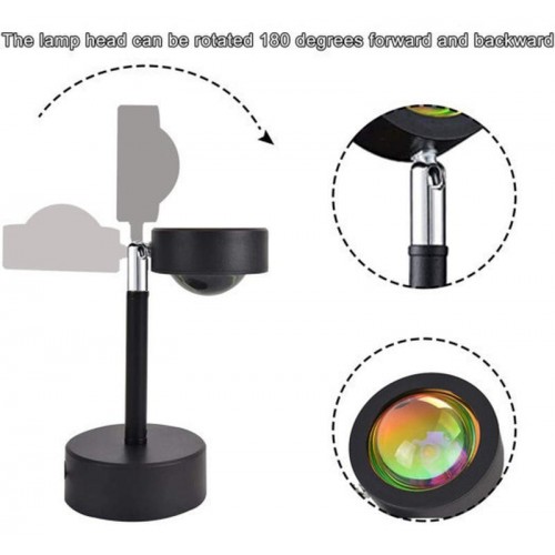 LED лампа для селфі (23см), з ефектом сонця XPRO SUN QS822 (RGB_1741)